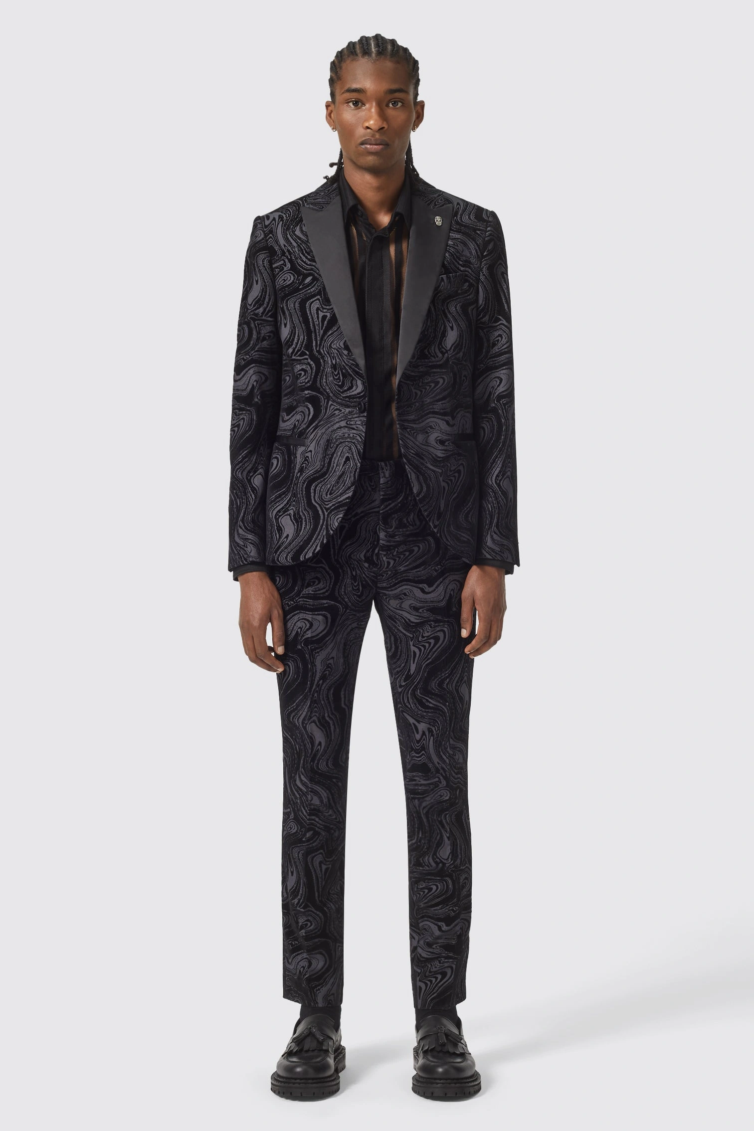 Sort Angelou: Klassisk Sort Slim Fit Bukser - Elegant og Behagelig Pasform!